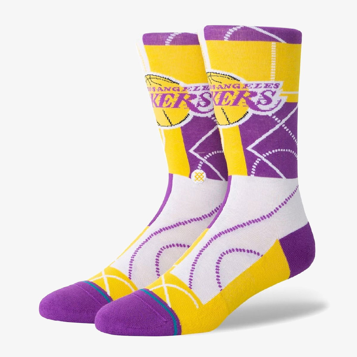 Ponožky Stance Los Angeles Lakers Zone Socks Fialová | A545C23ZLA-PUR, 0