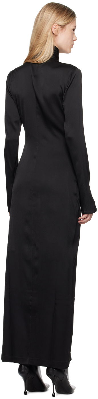 Šaty Blumarine Blumarine Cowl Neck Maxi Dress Čierna | A422A470A, 2