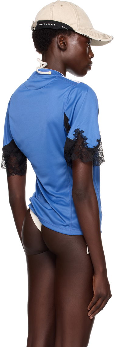Tričko Martine Rose Martine Rose Lace Trim Football T-Shirt Modrá | 123JT08504, 2