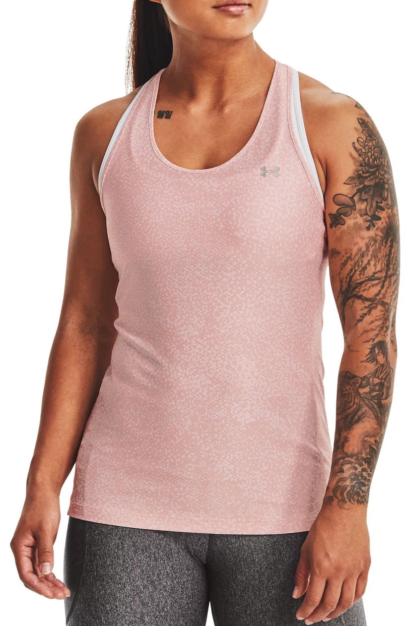 Tielko Under Armour HG Racer Print Training Tank Ružová | 1365108-676