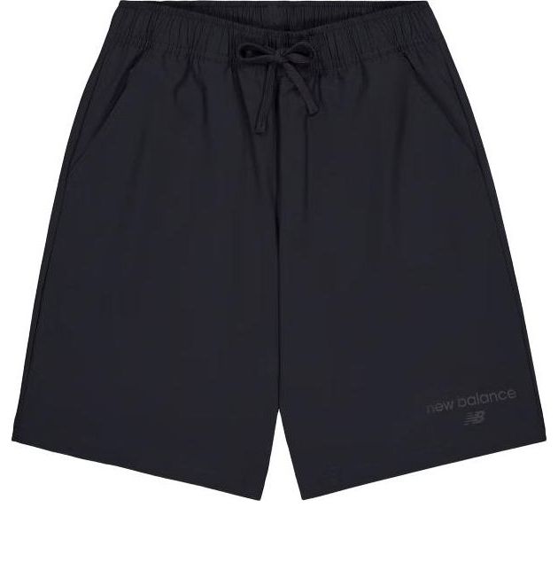 Šortky New Balance Woven Logo Shorts Čierna | AMS41521-BK, 0