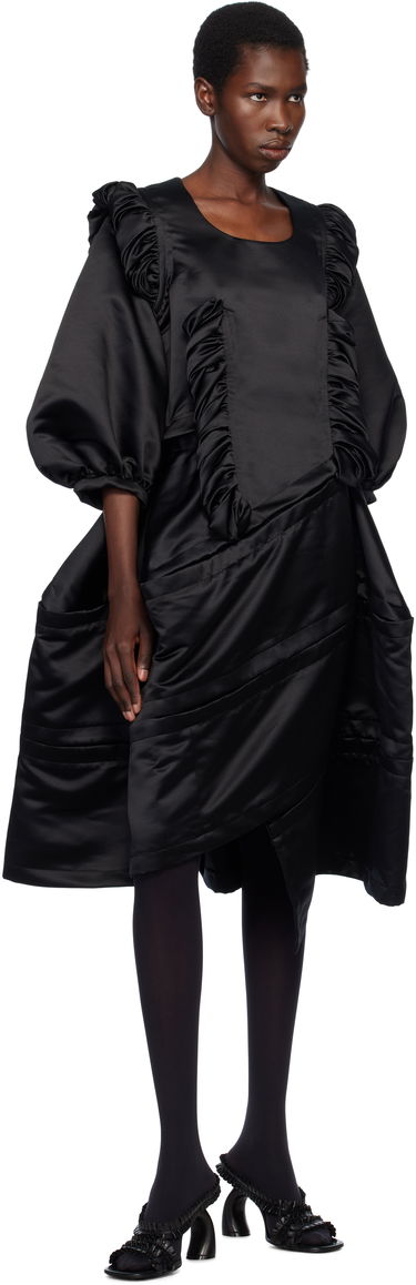 Šaty Comme des Garçons Comme des Garçons Satin Midi Dress Čierna | RO-O006-S25, 3