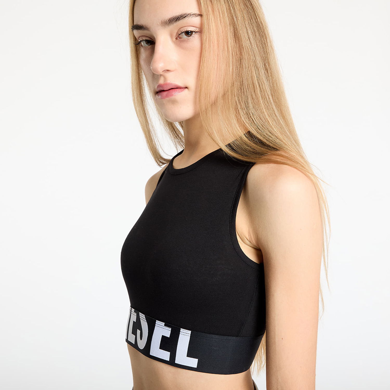 Crop Top Diesel Diesel Ada-D-Pop Crop Tank Top Čierna | A17661-0HMAU 9XX, 1