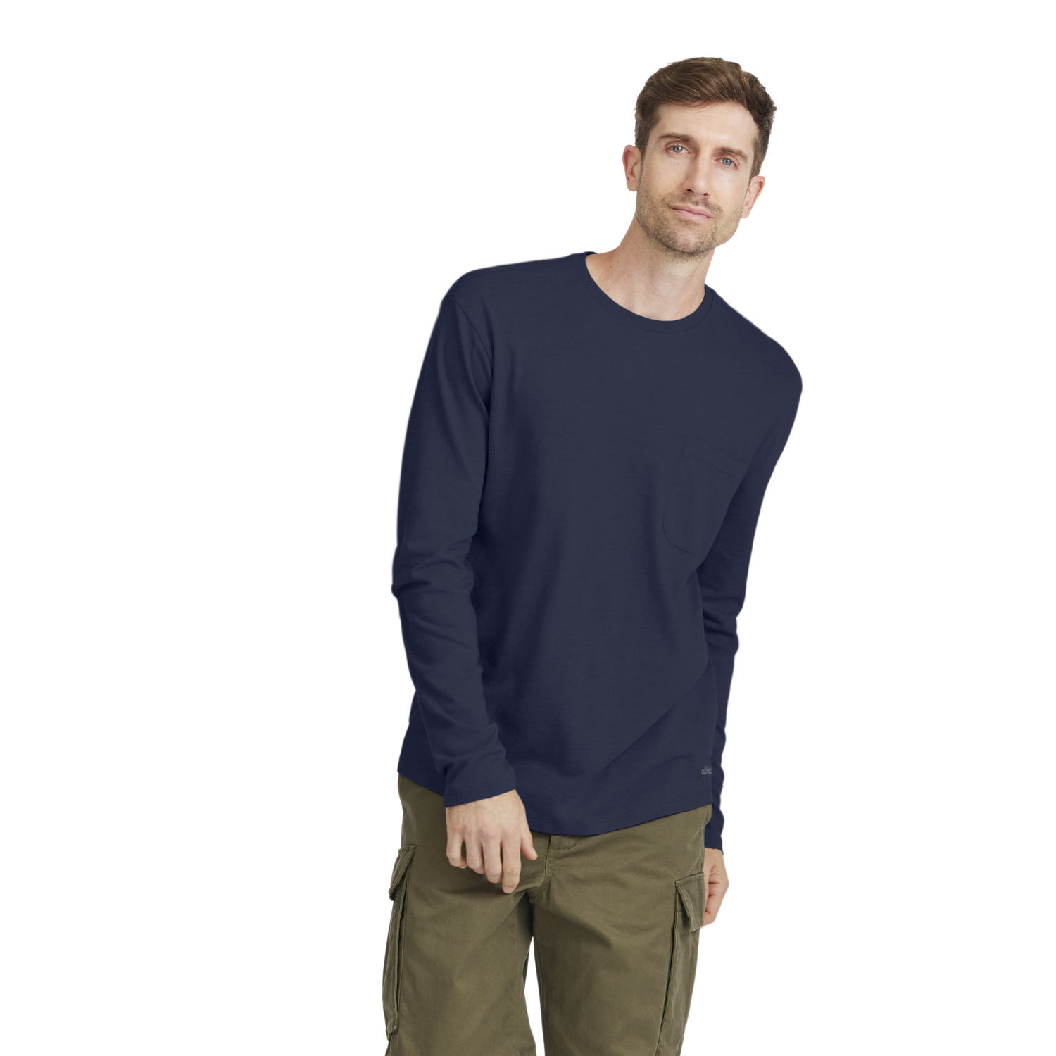 Tričko Allbirds Merino Long Sleeve Tee Small Navy | A12110M, 0