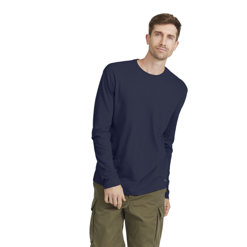 Tričko Allbirds Merino Long Sleeve Tee Small Navy | A12110M