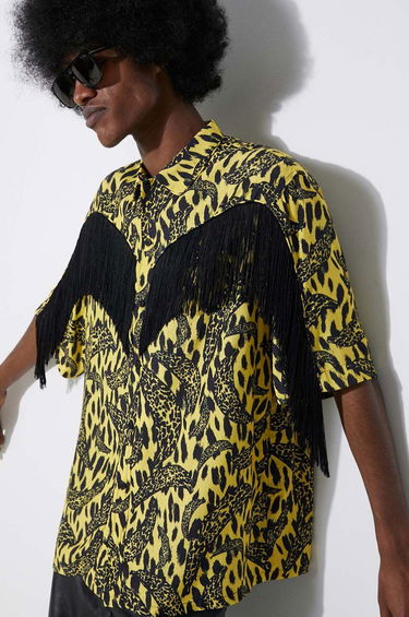 Košeľa Fiorucci Fiorucci Banimalier Print Fringed Shirt Žltá | M01FPTSH054VI01YW02, 5