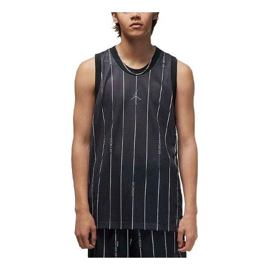 Tielko Jordan Essentials Striped Jersey Čierna | DM1381-010