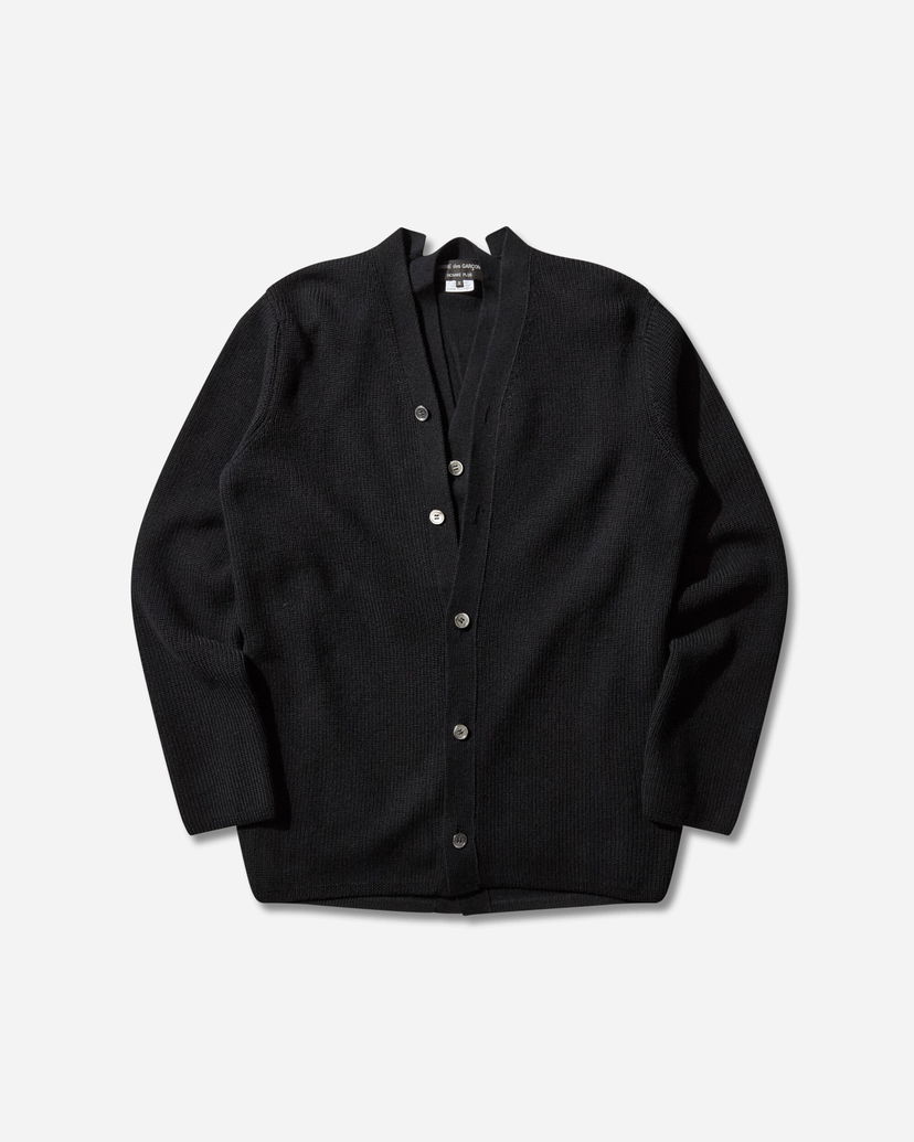 Sveter Comme des Garçons Double Layered Wool Cardigan Čierna | PP-N007-W25 1