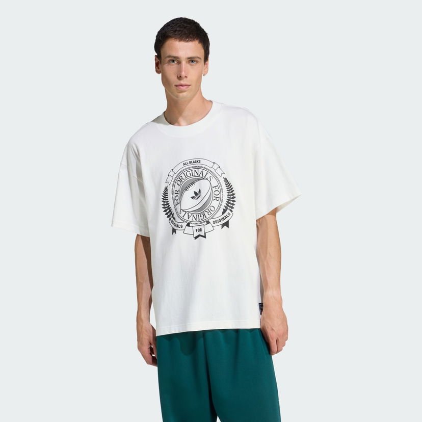 Tričko adidas Performance Originals All Blacks Loose Graphic Short Sleeve T-Shirt Biela | KG4649
