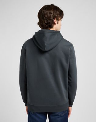 Mikina Lee Regular Elevated Essential Zip Hoodie Šedá | 112371841, 0
