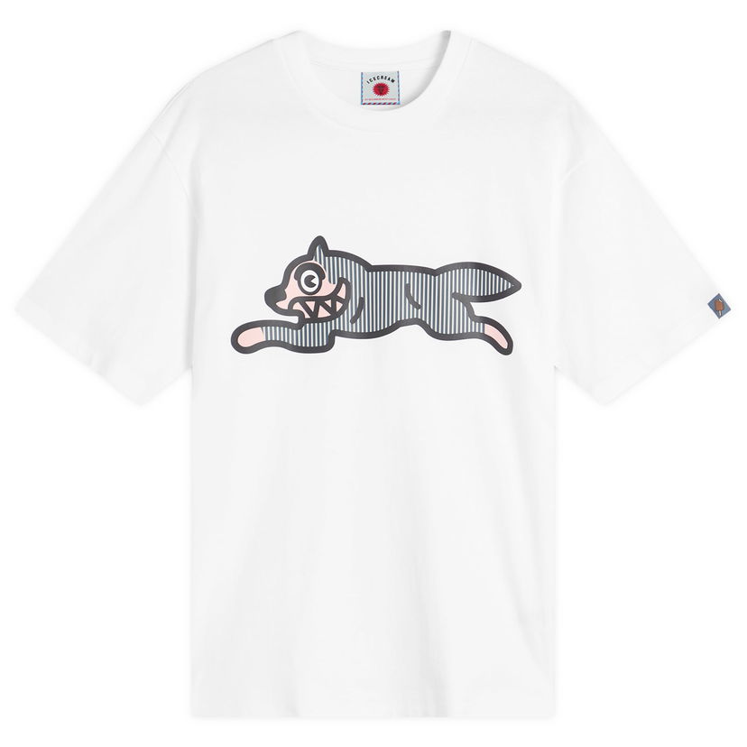 Tričko BBC IceCream END. x ICECREAM Hickory Running Dog Biela | IC25S07