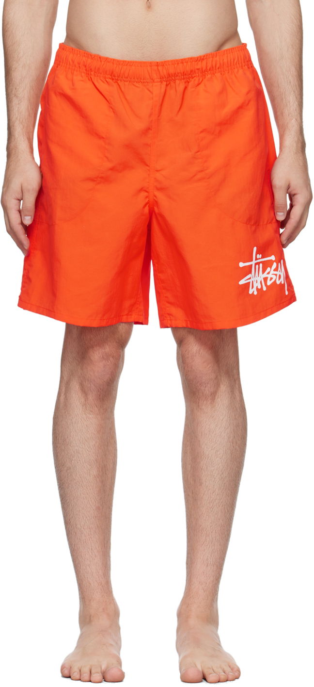 Šortky Stüssy Orange Big Basic Swim Shorts Oranžová | 113156