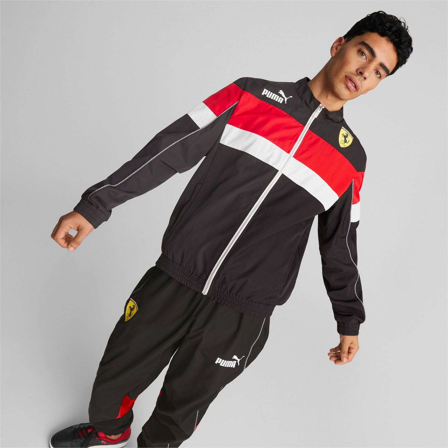 Mikina Puma Scuderia Ferrari SDS Full Zip Track Jacket Čierna | 538157_01, 0
