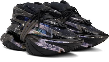 Tenisky a topánky Balmain Balmain Unicorn Low Earth & Stars Print Čierna | EM0VJ309KERT, 3