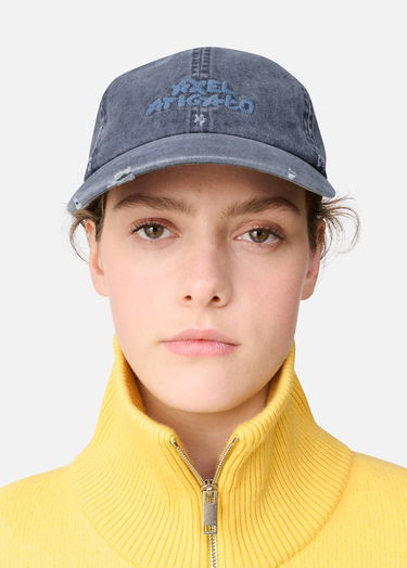 Šiltovka AXEL ARIGATO Floral Washed Distressed Cap Modrá | X3962004, 5