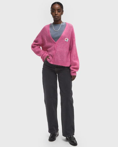 Sveter American Vintage Nenybay Knitted Cropped Cardigan Ružová | NEN19AE25-HIBISCUS, 1