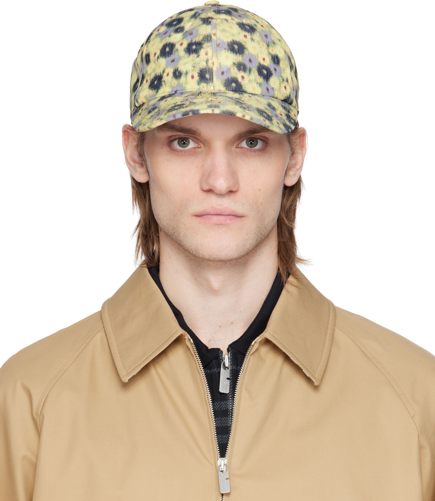 Šiltovka Burberry Burberry Daisy Print Baseball Cap Žltá | 8107995, 0