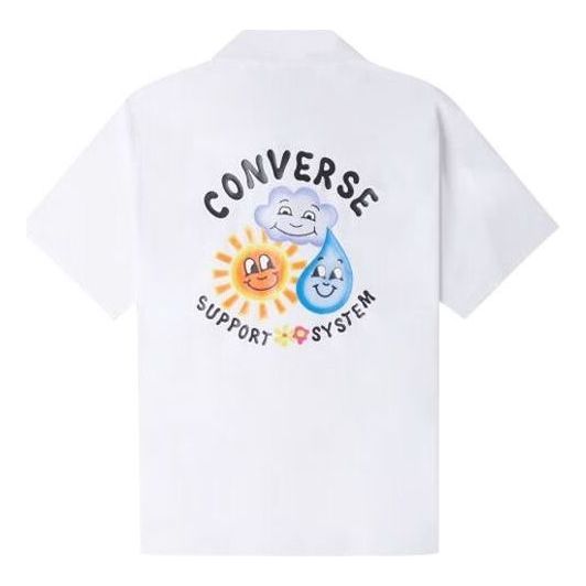 Polo tričko Converse Skate Woven Polo Shirt Biela | 10024751-A02