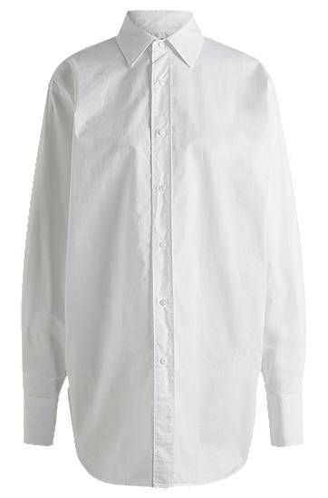 Košeľa BOSS Regular-Fit Cotton Blouse Biela | 50521545