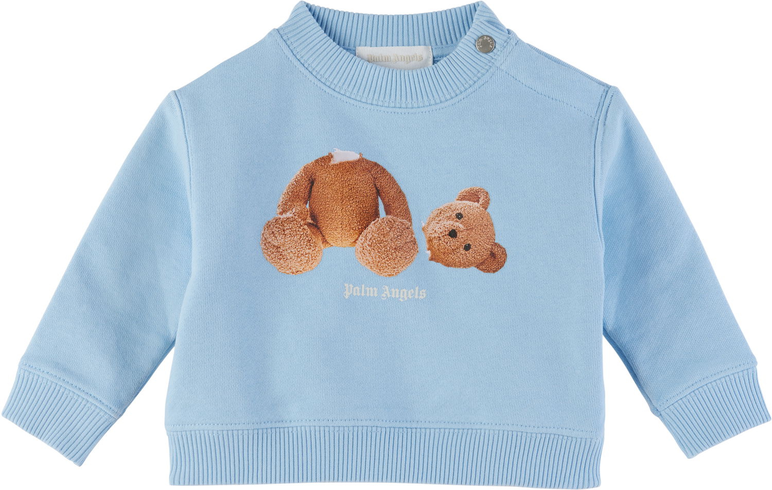 Sveter Palm Angels Palm Angels Bear Sweatshirt Modrá | PBXC001S25FLE0014160, 0