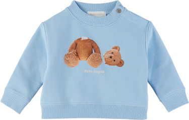 Sveter Palm Angels Palm Angels Bear Sweatshirt Modrá | PBXC001S25FLE0014160, 0