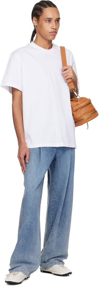 Džínsy WOOYOUNGMI WOOYOUNGMI One-Tuck Banding Denim Jeans Modrá | W251PT28, 3