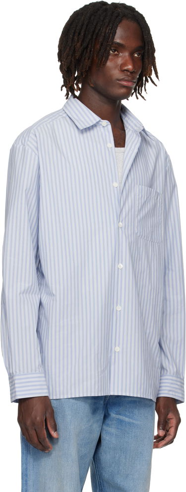 Košeľa A.P.C. A.P.C. Malo Striped Shirt Šedá | COHJJ-H12532, 4