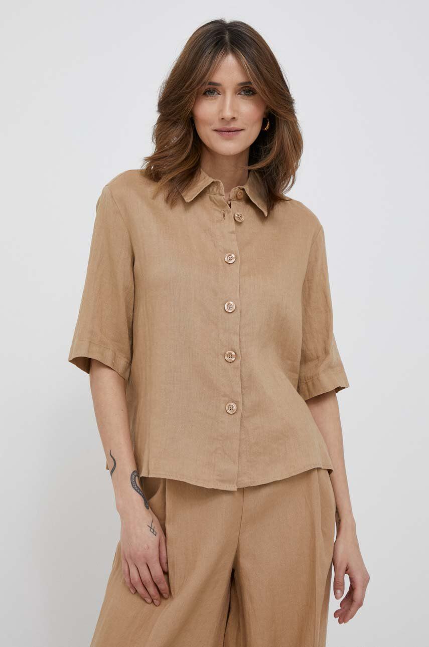 Košeľa United Colors of Benetton Shirt Béžová | 5BML5QB75.193, 0