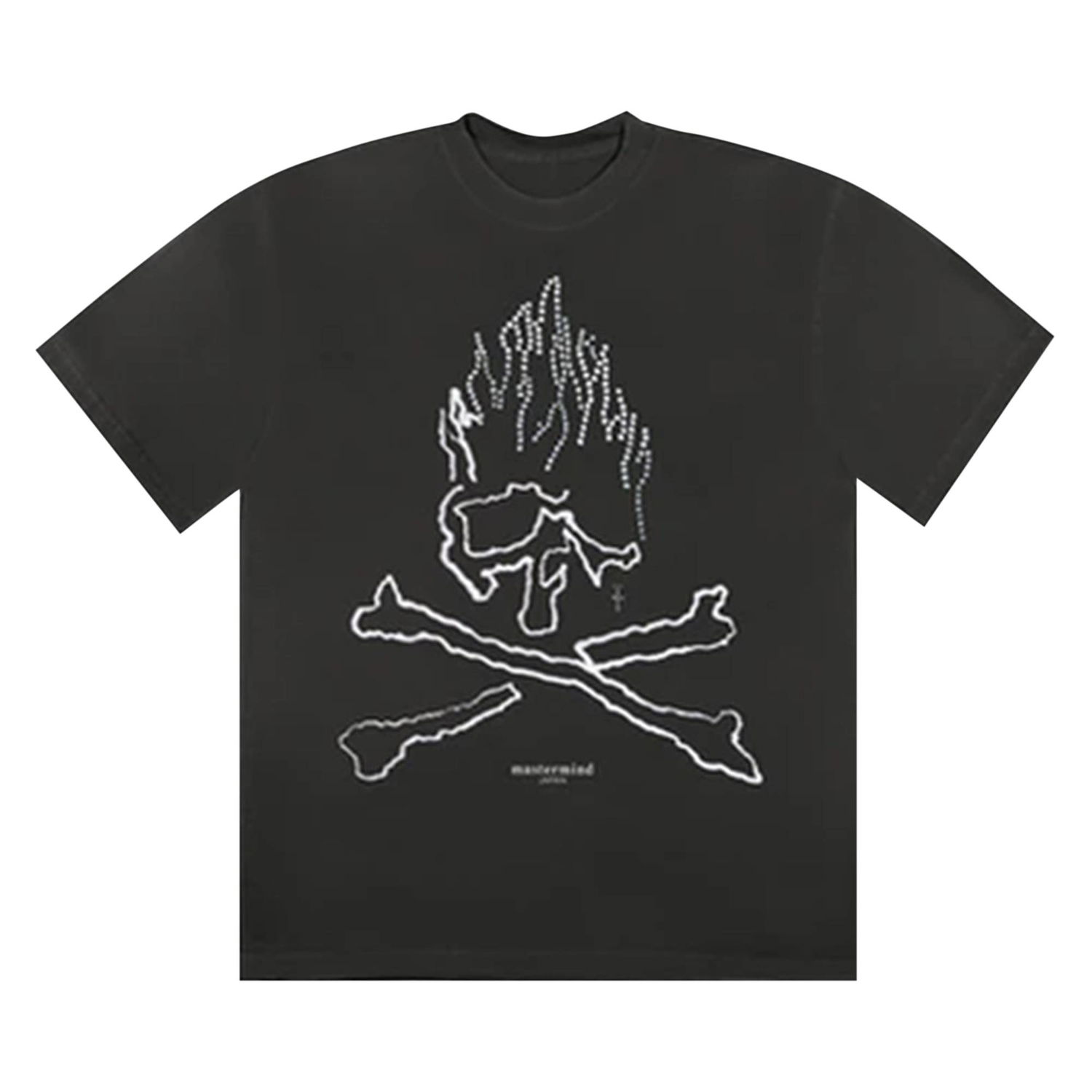 Tričko Cactus Jack by Travis Scott Mastermind x Skull Rhinestone Tee Čierna | 1945 1SS210103XMSR BLAC, 1
