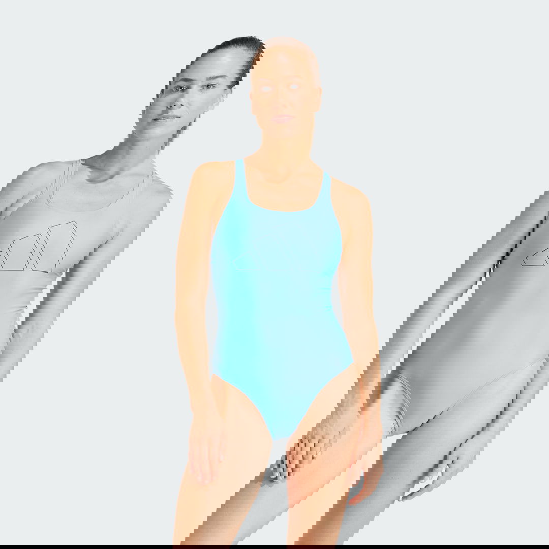 Plavky adidas Performance Big Bars Swimsuit Modrá | IP1812, 0