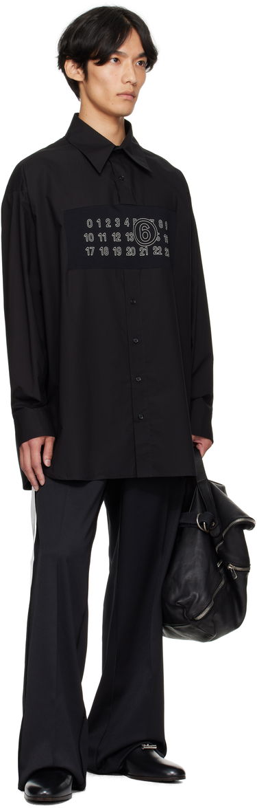 Košeľa Maison Margiela MM6 Maison Margiela Long Sleeve Shirt with Numbers Print Čierna | SH0NH0014 M35256, 3