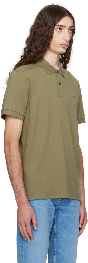 Polo tričko BOSS Embroidered-Logo Polo Shirt Biela | 50468362, 4
