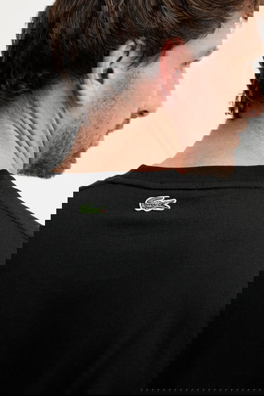 Tričko Lacoste Lacoste Paris Logo Print T-Shirt Čierna | TH2739, 4