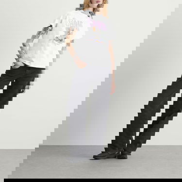 Tričko GANNI Cowboy Boot and Cactus Graphic T-Shirt Biela | A1050075-151, 4