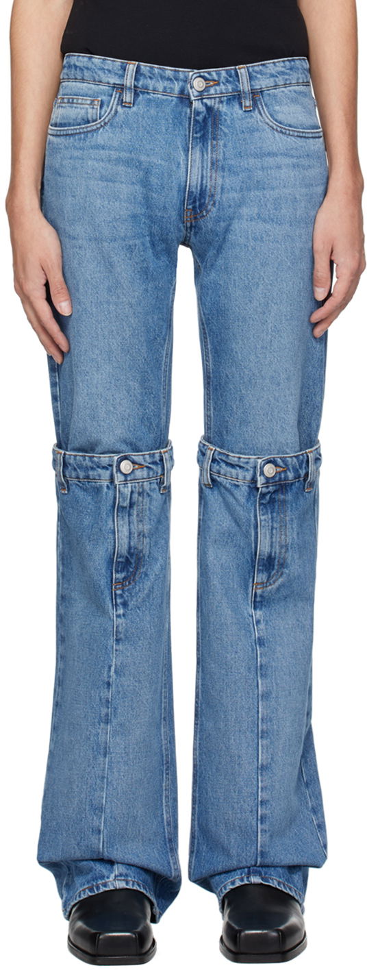 Džínsy Coperni Coperni Open Knee Jeans Modrá | COPP55202CMEN, 0