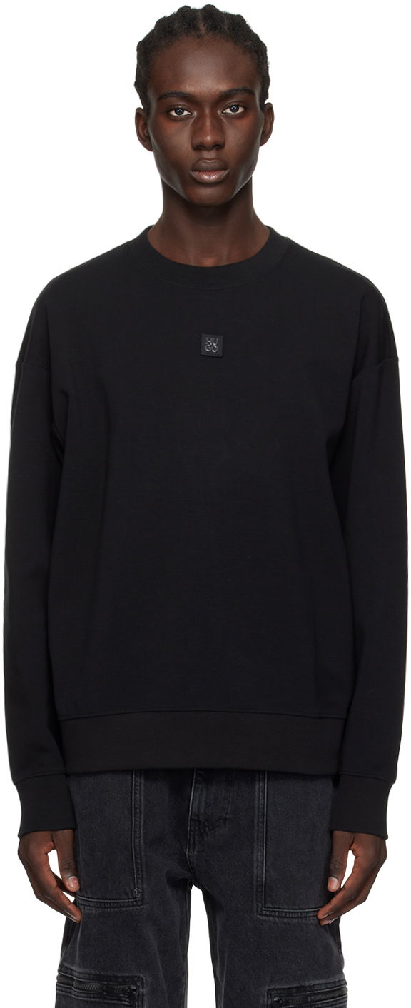 Mikina BOSS Patch Sweatshirt Čierna | 50509270, 0