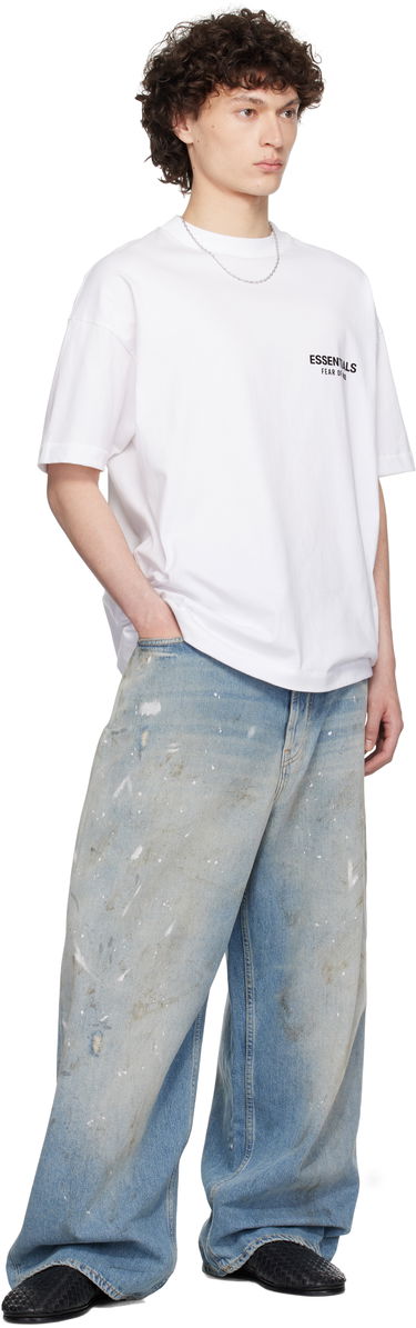 Tričko Fear of God ESSENTIALS Classic Short Sleeve T-Shirt Biela | 125AS254192F, 4