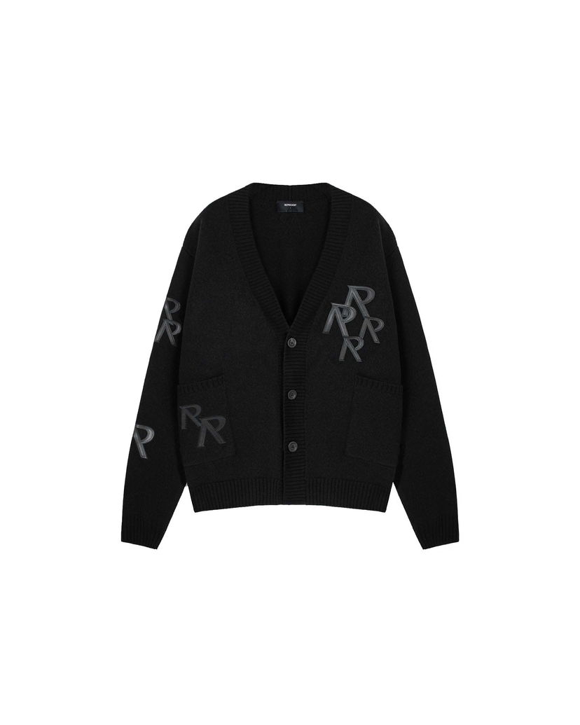 Sveter Represent Clo Represent Applique Knit Cardigan Black Čierna | MC3002-01