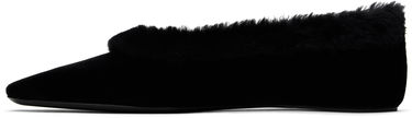 Oblečenie TOTEME TOTEME Fleece Edge Velvet Ballerina Flats Čierna | 251-WAS0183-FB0361, 2