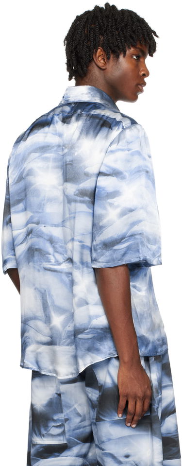 Košeľa Collina Strada Collina Strada Dolphin Print Sunny Shirt Modrá | XX3940, 2