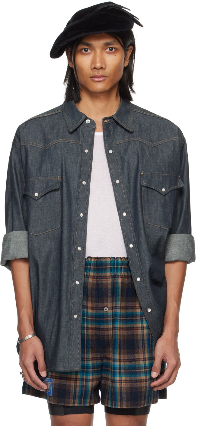 Press-Stud Denim Shirt