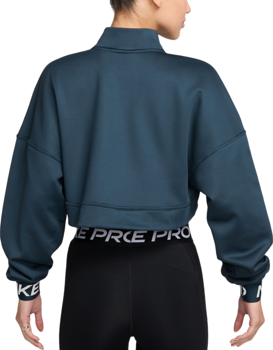 Mikina Nike Cropped Fleece Sweatshirt Tyrkysová | fv8097-478, 1