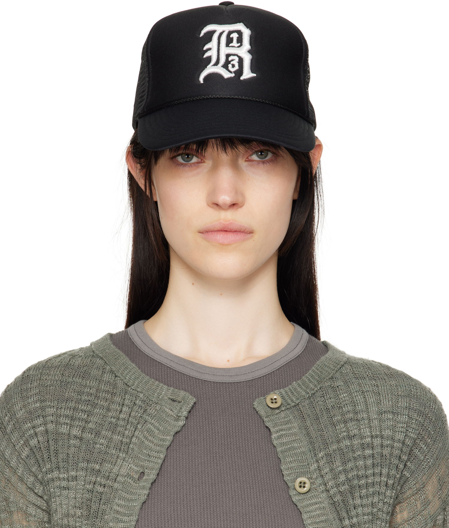 Šiltovka R13 R13 Trucker Cap with Logo Čierna | R13WA025-A001, 0