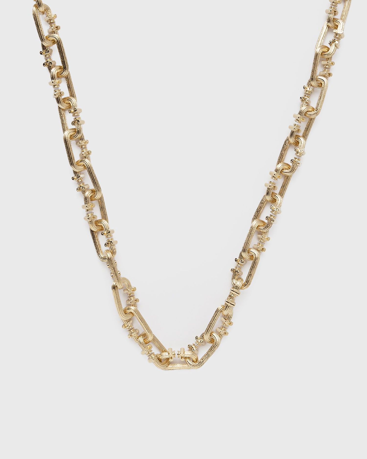 Náhrdelník Casablanca Casablanca Small C-Link Column Necklace Metalická | APS25-JW-240-01, 0