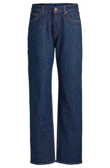 Džínsy BOSS Comfort-Stretch Salt-and-Pepper Jeans Modrá | 50520594