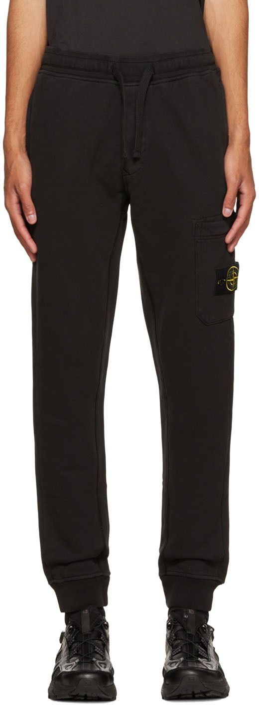 Nohavice Stone Island Patch Lounge Pants Čierna | 771564520, 0