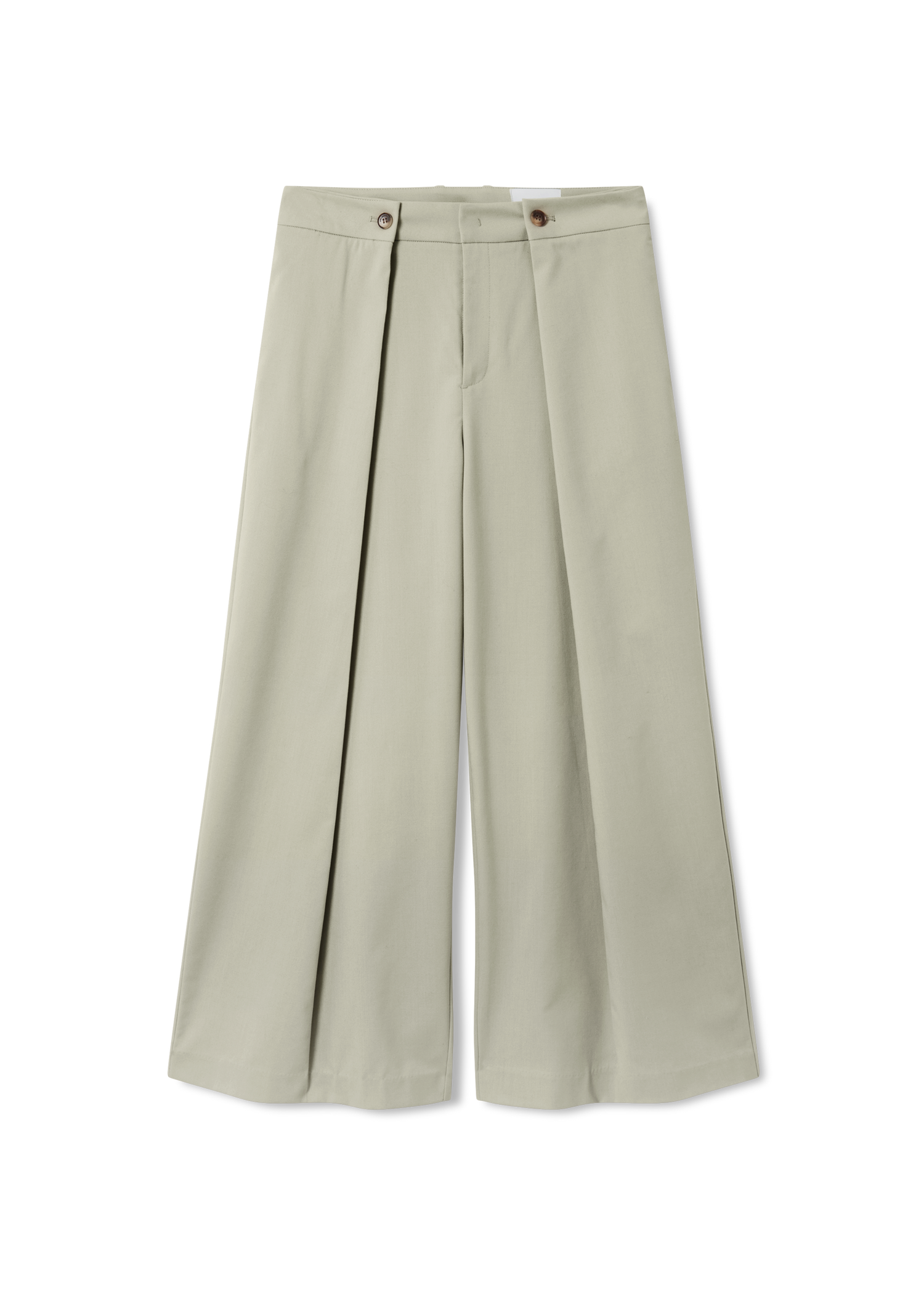 Nohavice AXEL ARIGATO Riley Wide-Leg Cropped Trousers Zelené | A3350001, 0