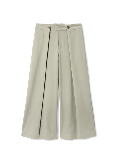 Nohavice AXEL ARIGATO Riley Wide-Leg Cropped Trousers Zelené | A3350001, 0