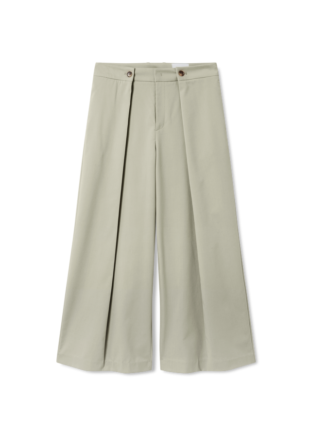 Riley Wide-Leg Cropped Trousers