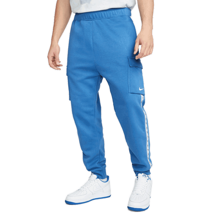 Tepláky Nike REPEAT Taped Fleece Cargo Joggers Modrá | DM4680-407